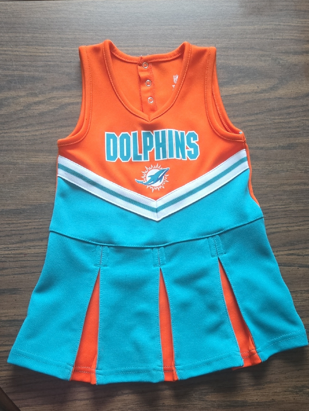 NFL Miami Dolphins Toddler Fan Cheer Dress - Size 3T